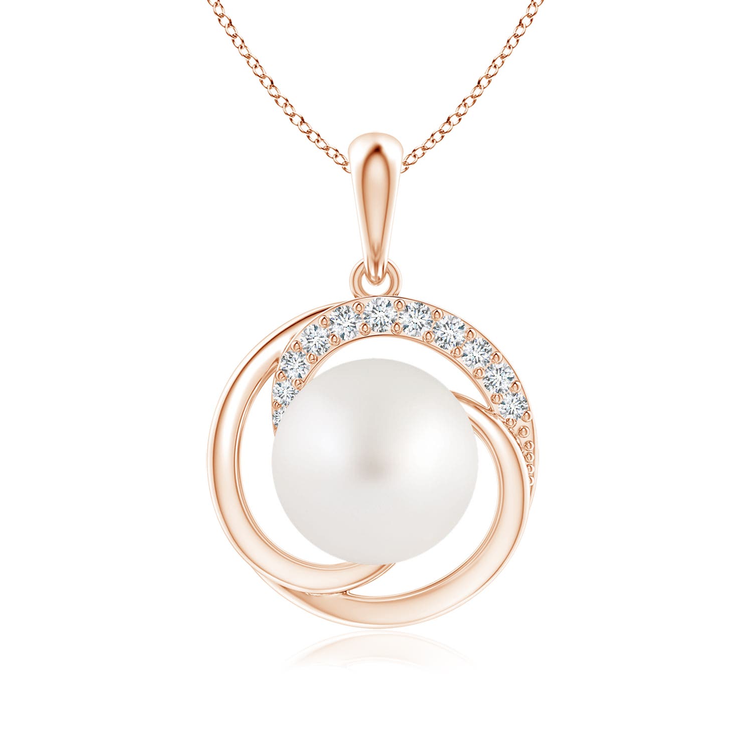 AA - South Sea Cultured Pearl / 5.36 CT / 14 KT Rose Gold