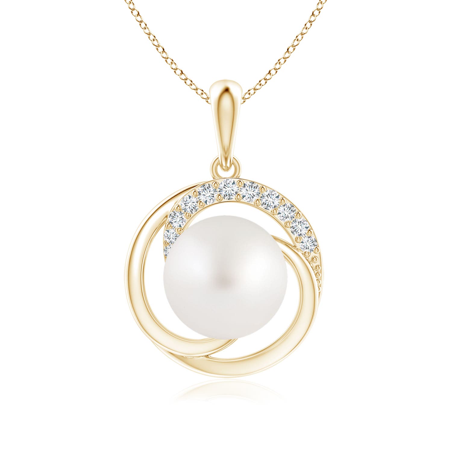 AA - South Sea Cultured Pearl / 5.36 CT / 14 KT Yellow Gold