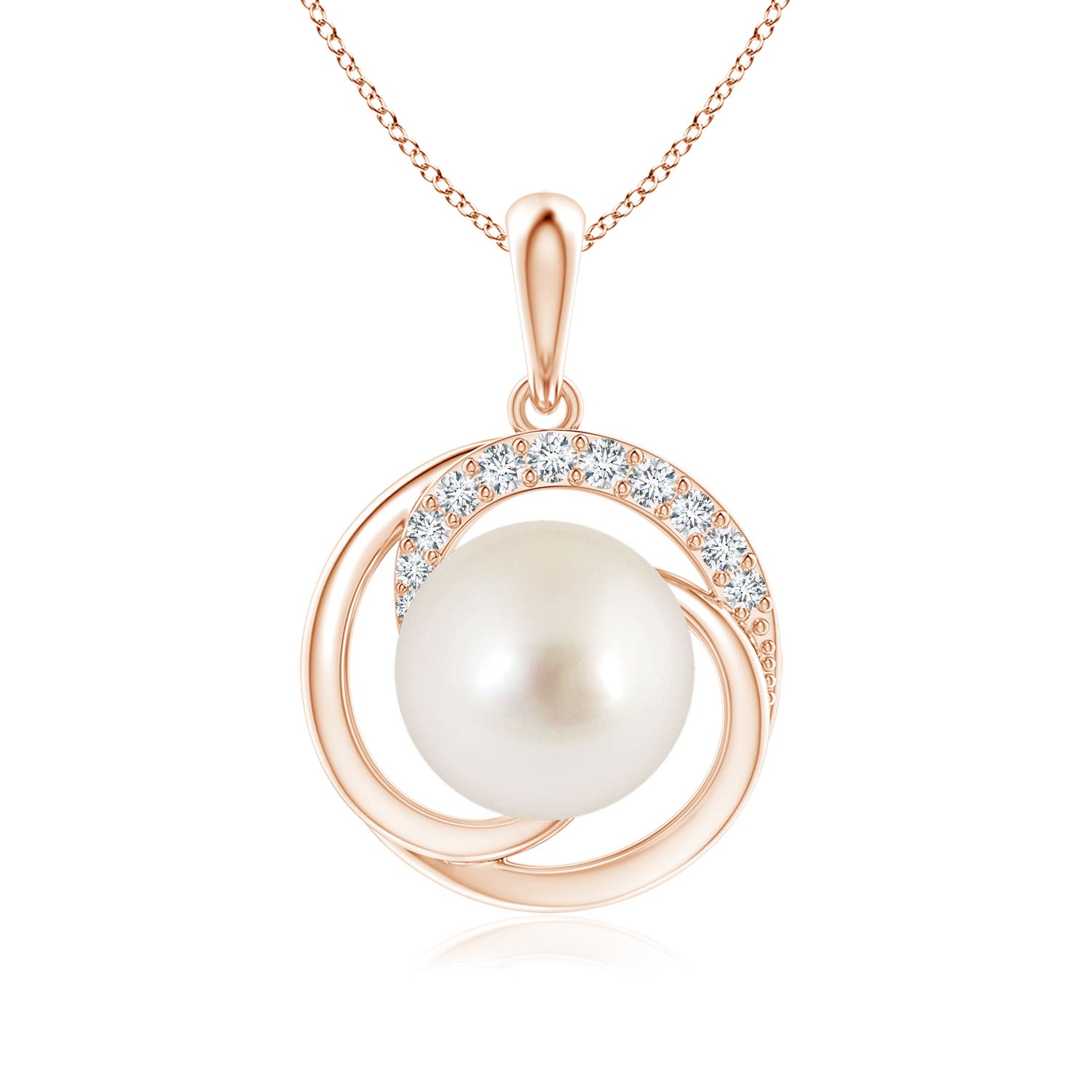 AAAA - South Sea Cultured Pearl / 5.36 CT / 14 KT Rose Gold