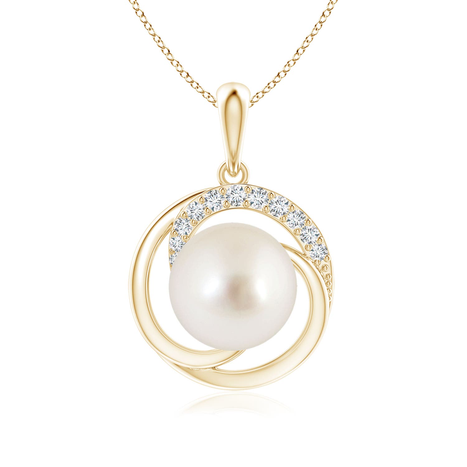 AAAA - South Sea Cultured Pearl / 5.36 CT / 14 KT Yellow Gold