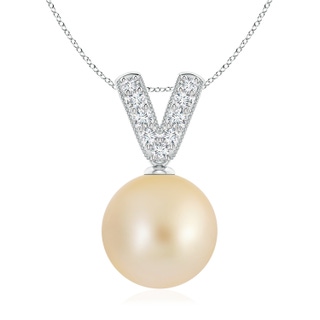Round AA Golden South Sea Cultured Pearl