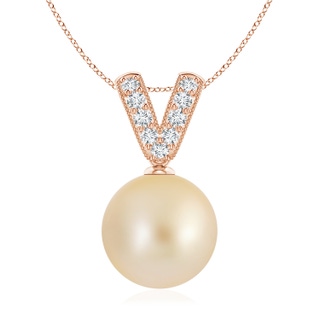 Round AA Golden South Sea Cultured Pearl