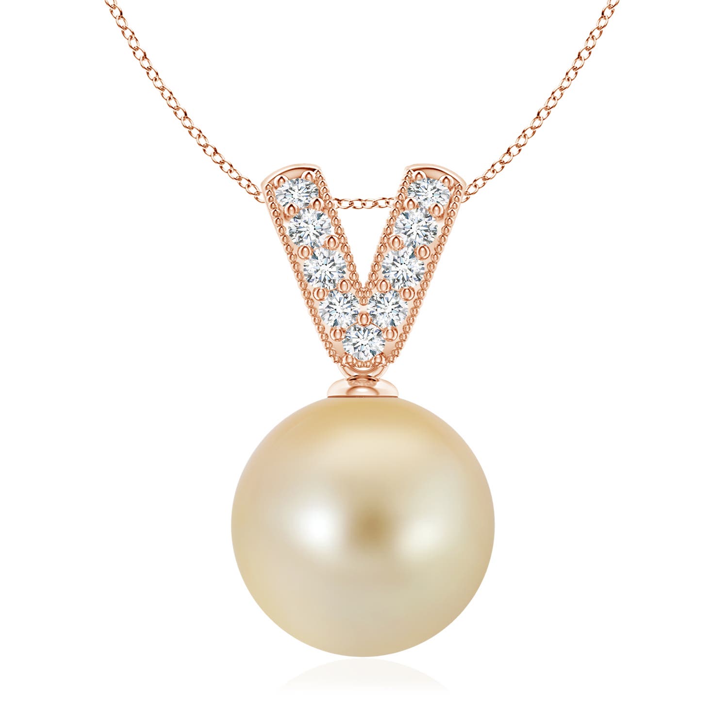 Golden South Sea Pearl Cage Pendant | Angara