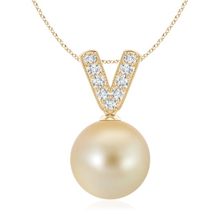 Round AAA Golden South Sea Cultured Pearl