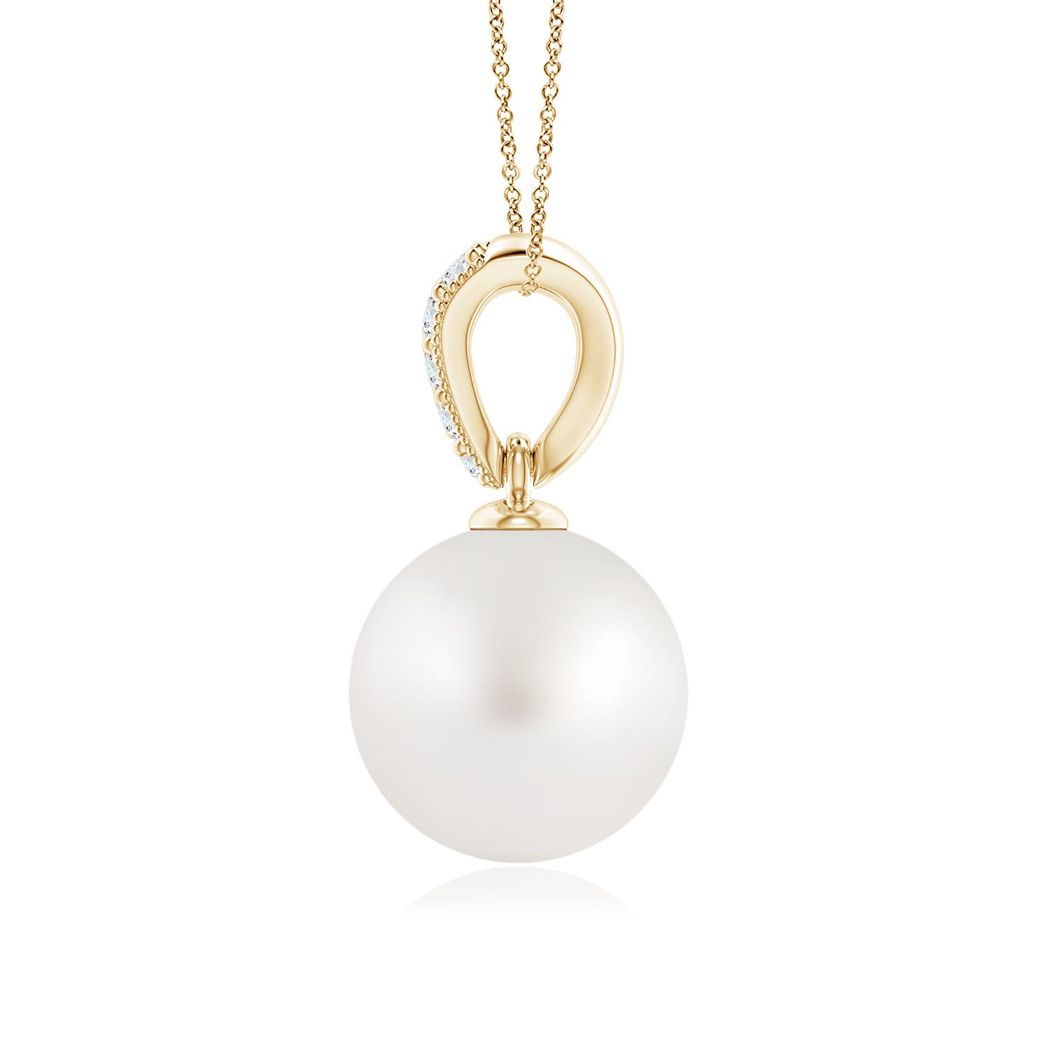 AA - South Sea Cultured Pearl / 5.36 CT / 14 KT Yellow Gold