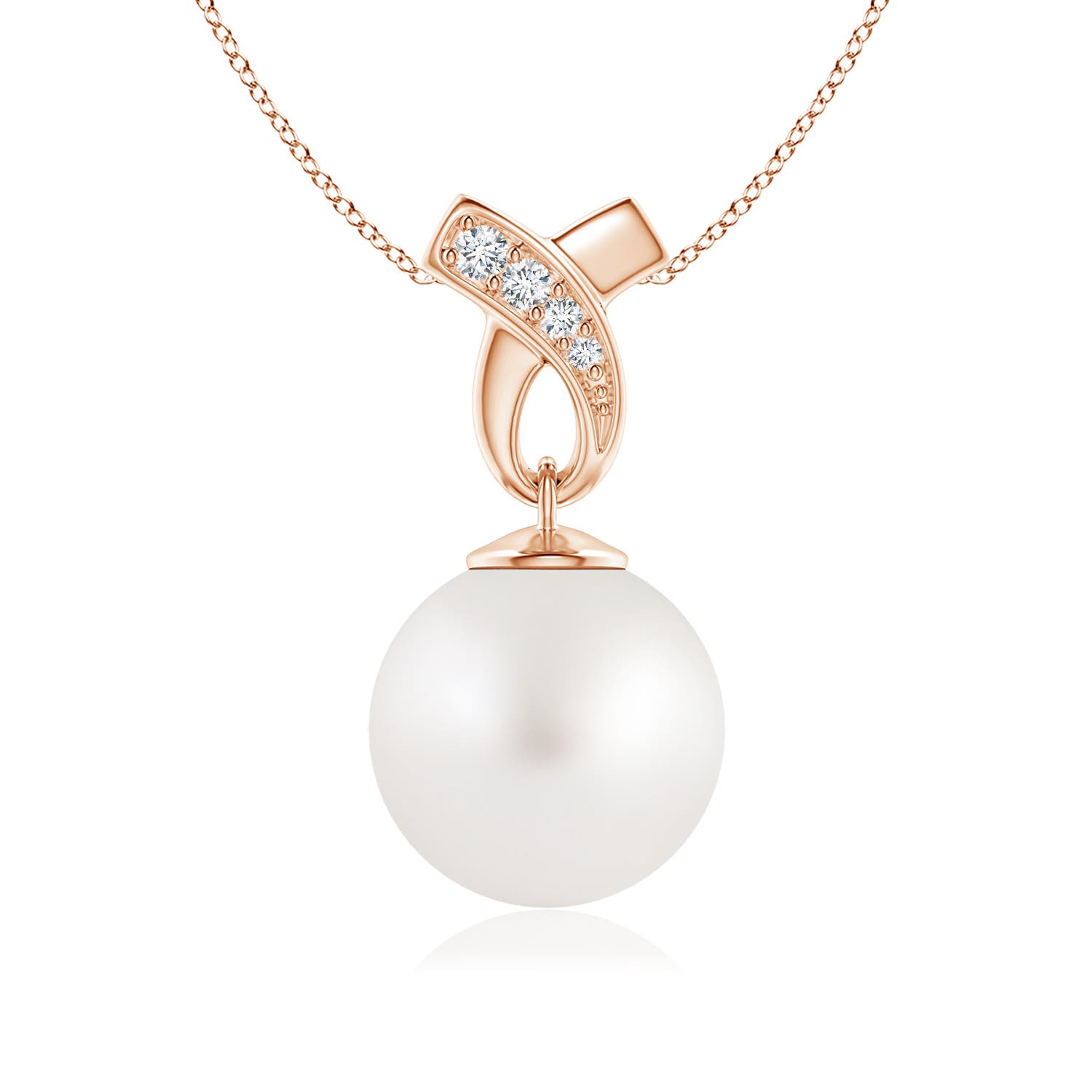 AA - South Sea Cultured Pearl / 7.23 CT / 14 KT Rose Gold