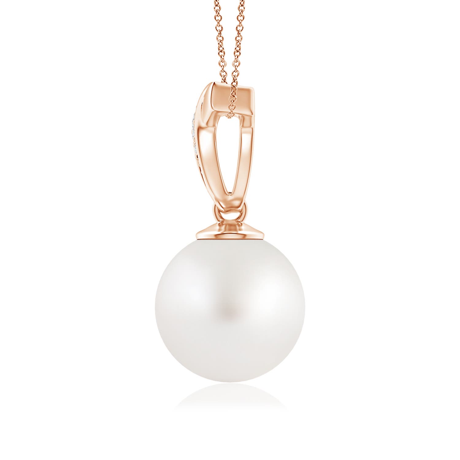 AA - South Sea Cultured Pearl / 7.23 CT / 14 KT Rose Gold