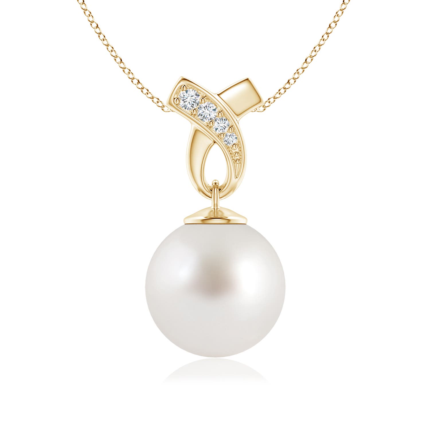 AAA - South Sea Cultured Pearl / 7.23 CT / 14 KT Yellow Gold