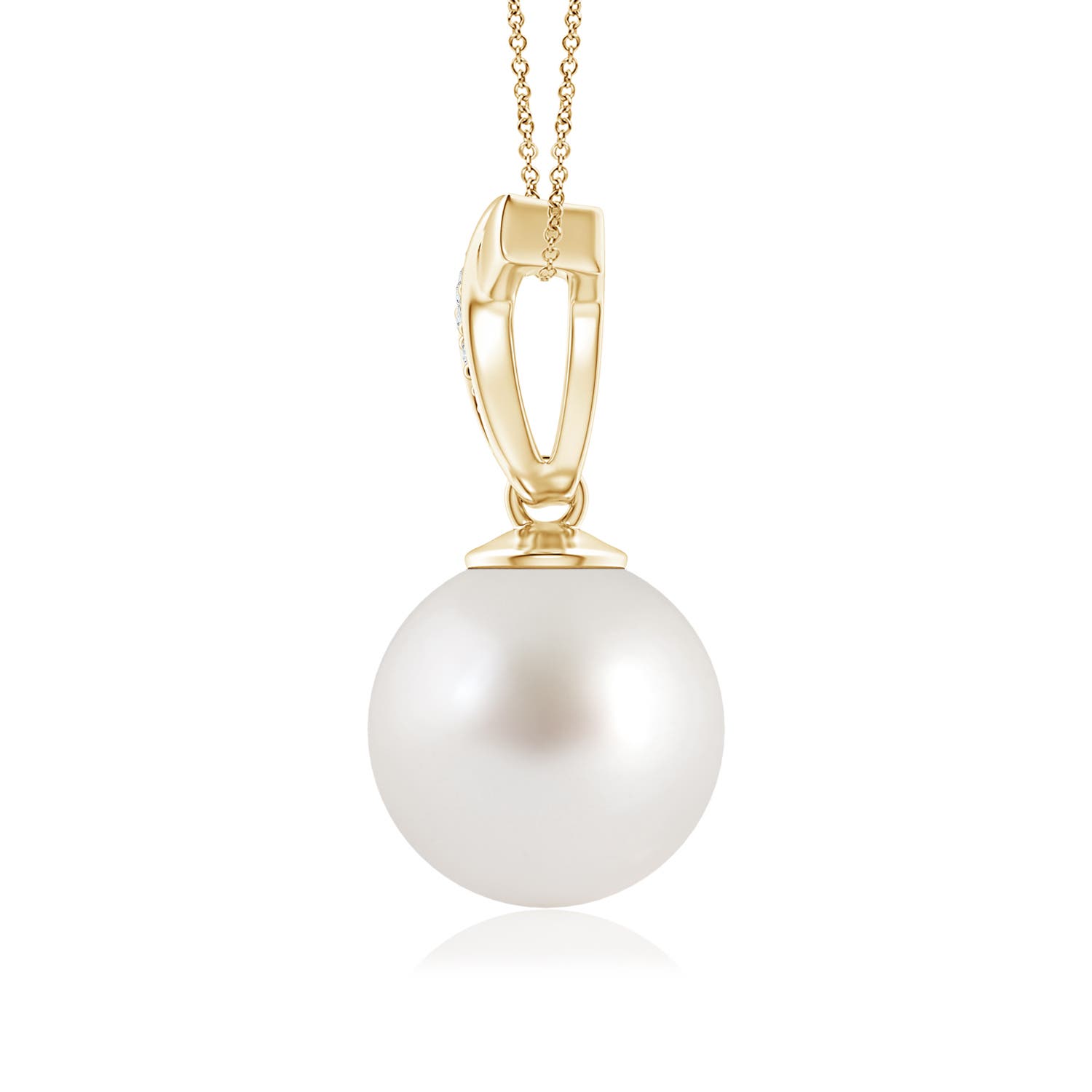 AAA - South Sea Cultured Pearl / 7.23 CT / 14 KT Yellow Gold