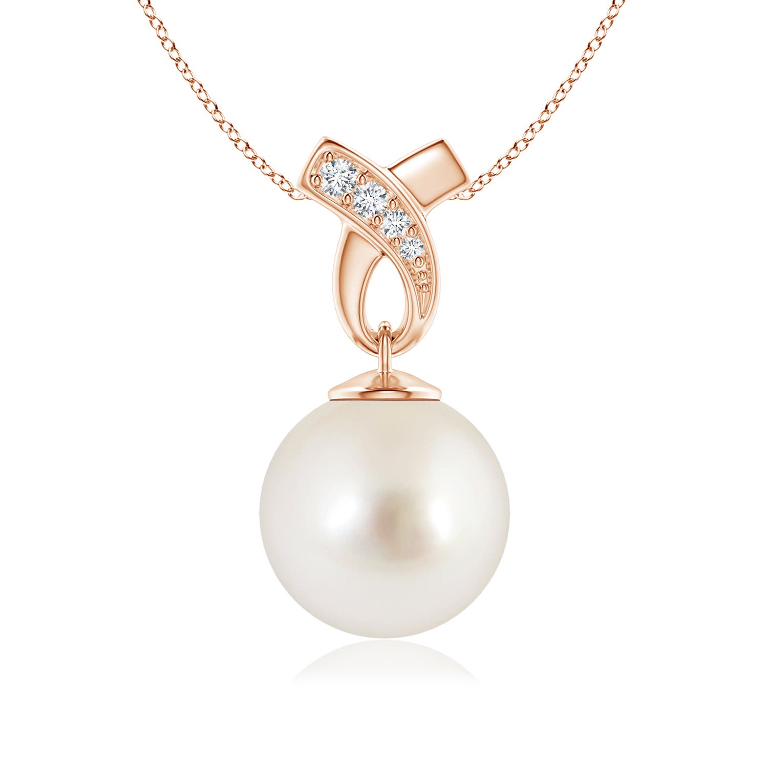 AAAA - South Sea Cultured Pearl / 7.23 CT / 14 KT Rose Gold