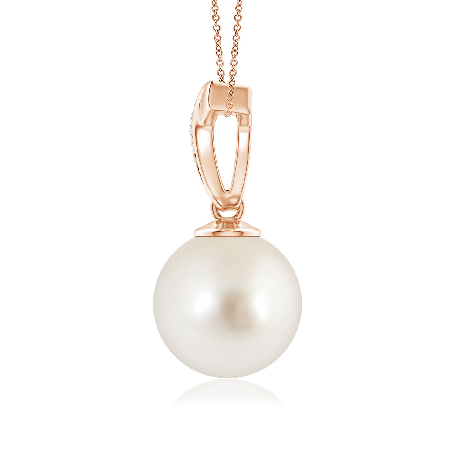 AAAA - South Sea Cultured Pearl / 7.23 CT / 14 KT Rose Gold