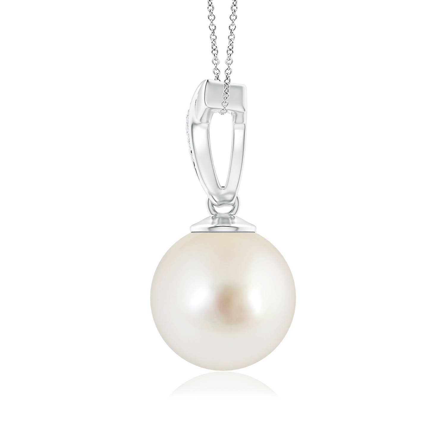 AAAA - South Sea Cultured Pearl / 7.23 CT / 14 KT White Gold