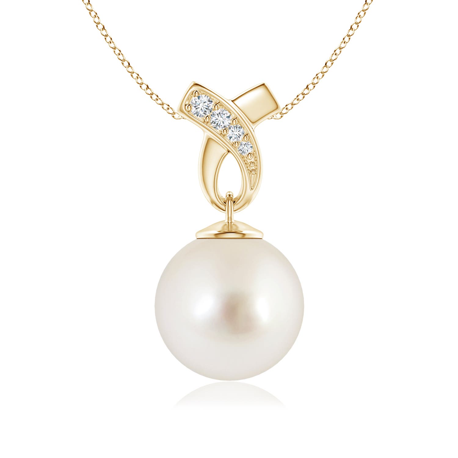 AAAA - South Sea Cultured Pearl / 7.23 CT / 14 KT Yellow Gold