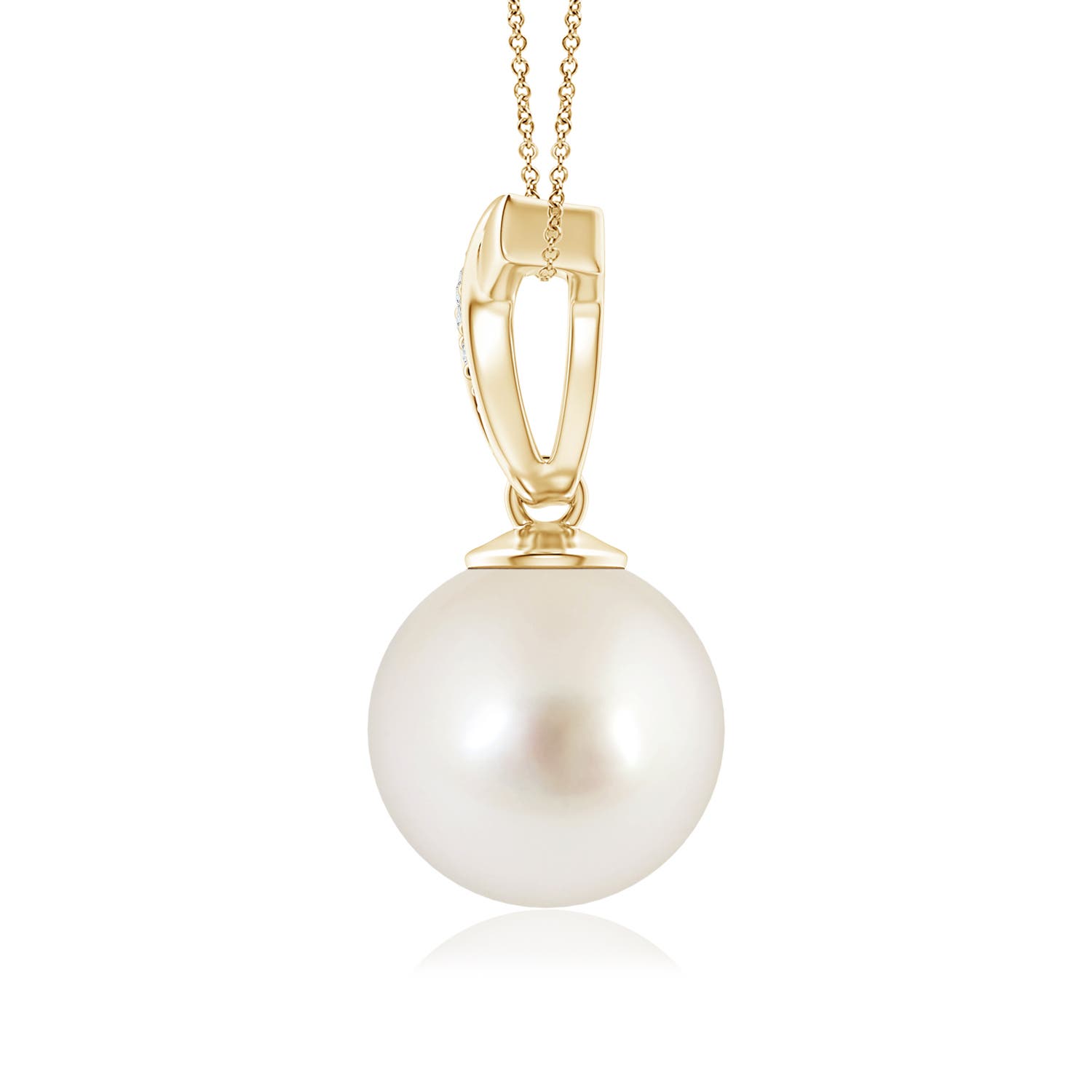 AAAA - South Sea Cultured Pearl / 7.23 CT / 14 KT Yellow Gold