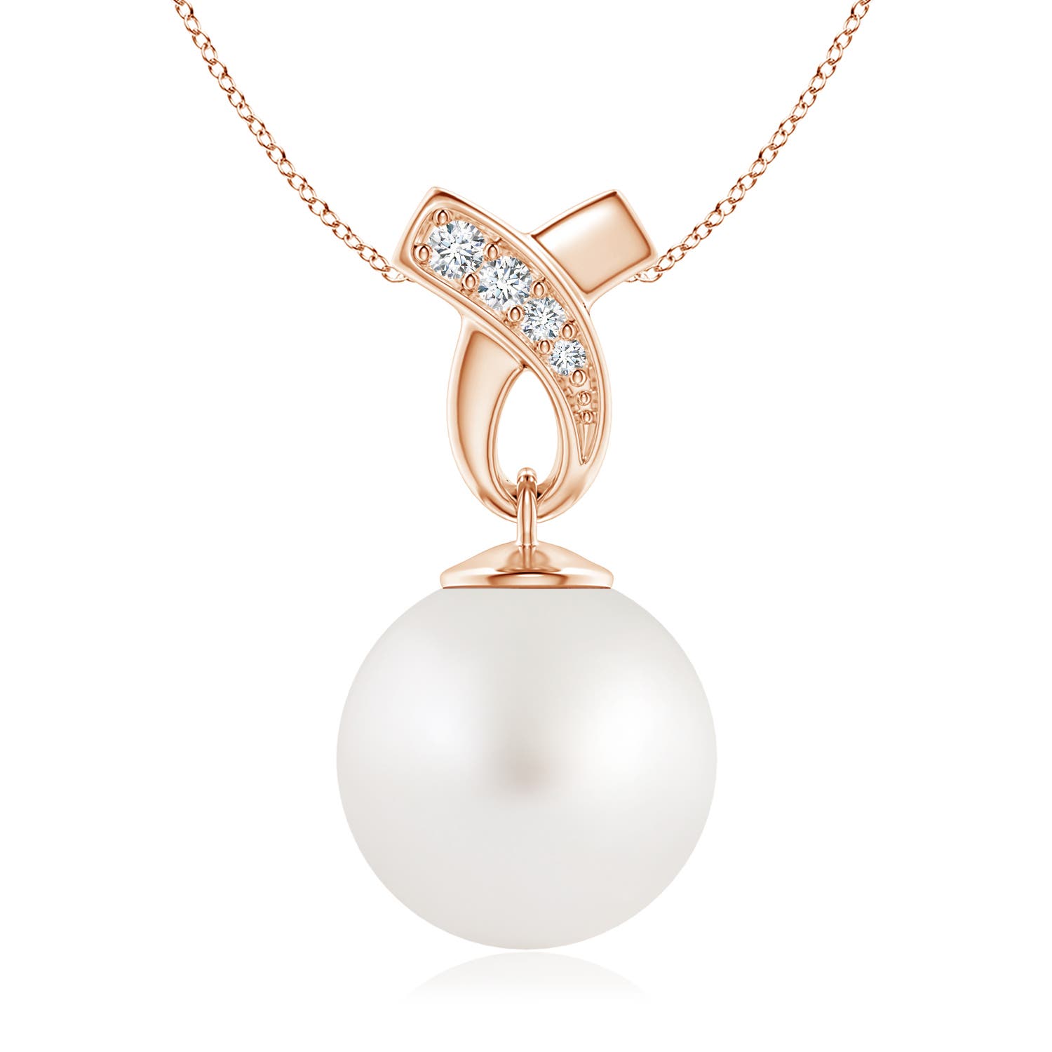 AA - South Sea Cultured Pearl / 9.64 CT / 14 KT Rose Gold