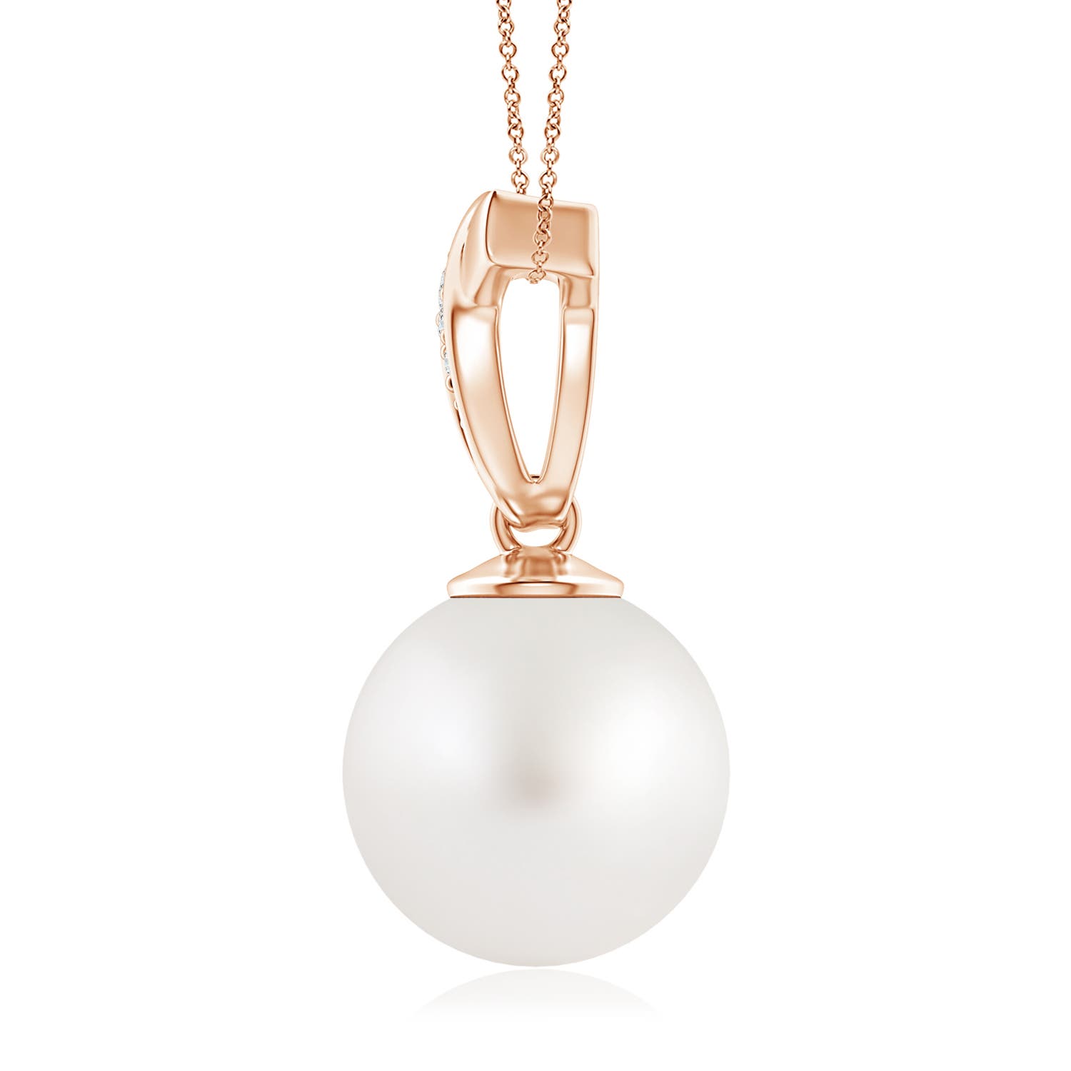 AA - South Sea Cultured Pearl / 9.64 CT / 14 KT Rose Gold