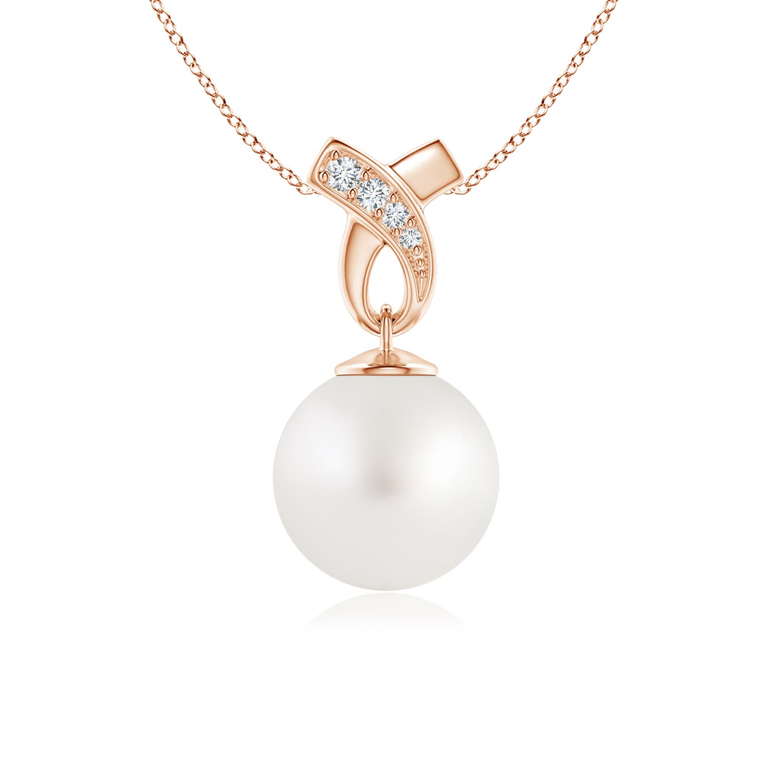 AA - South Sea Cultured Pearl / 5.28 CT / 14 KT Rose Gold