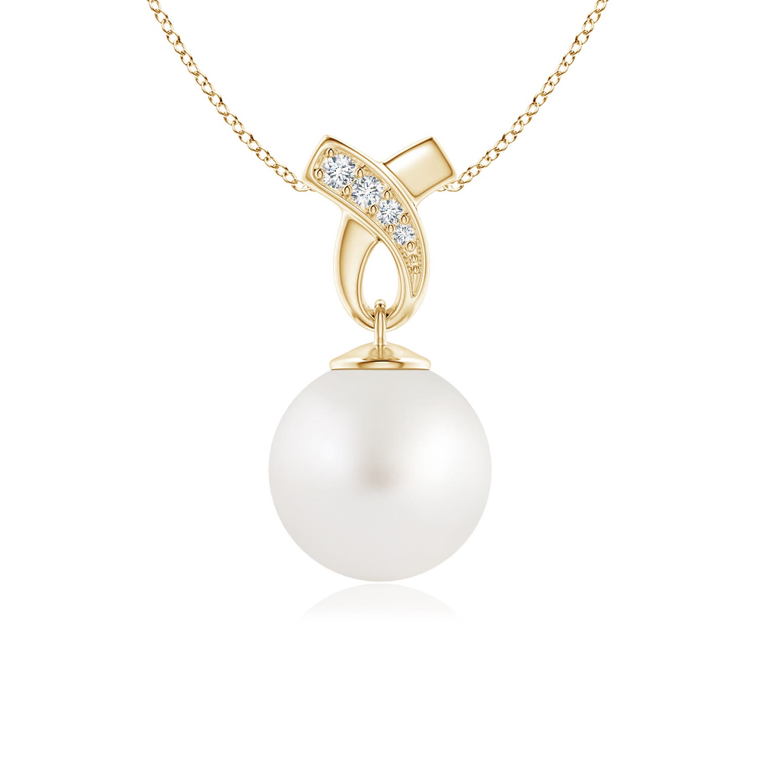 AA - South Sea Cultured Pearl / 5.28 CT / 14 KT Yellow Gold