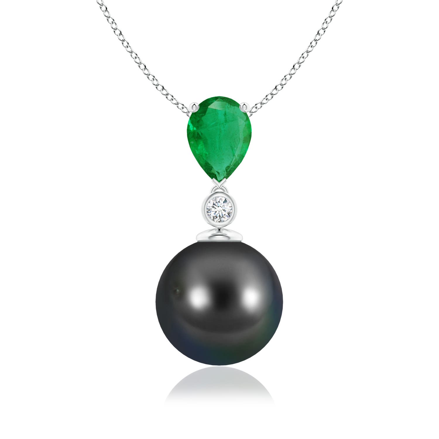Image Representation of the Platinum Tahitian Cultured Pearl Necklaces & Pendants