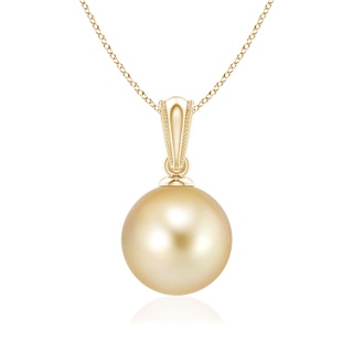 Round AAAA Golden South Sea Cultured Pearl