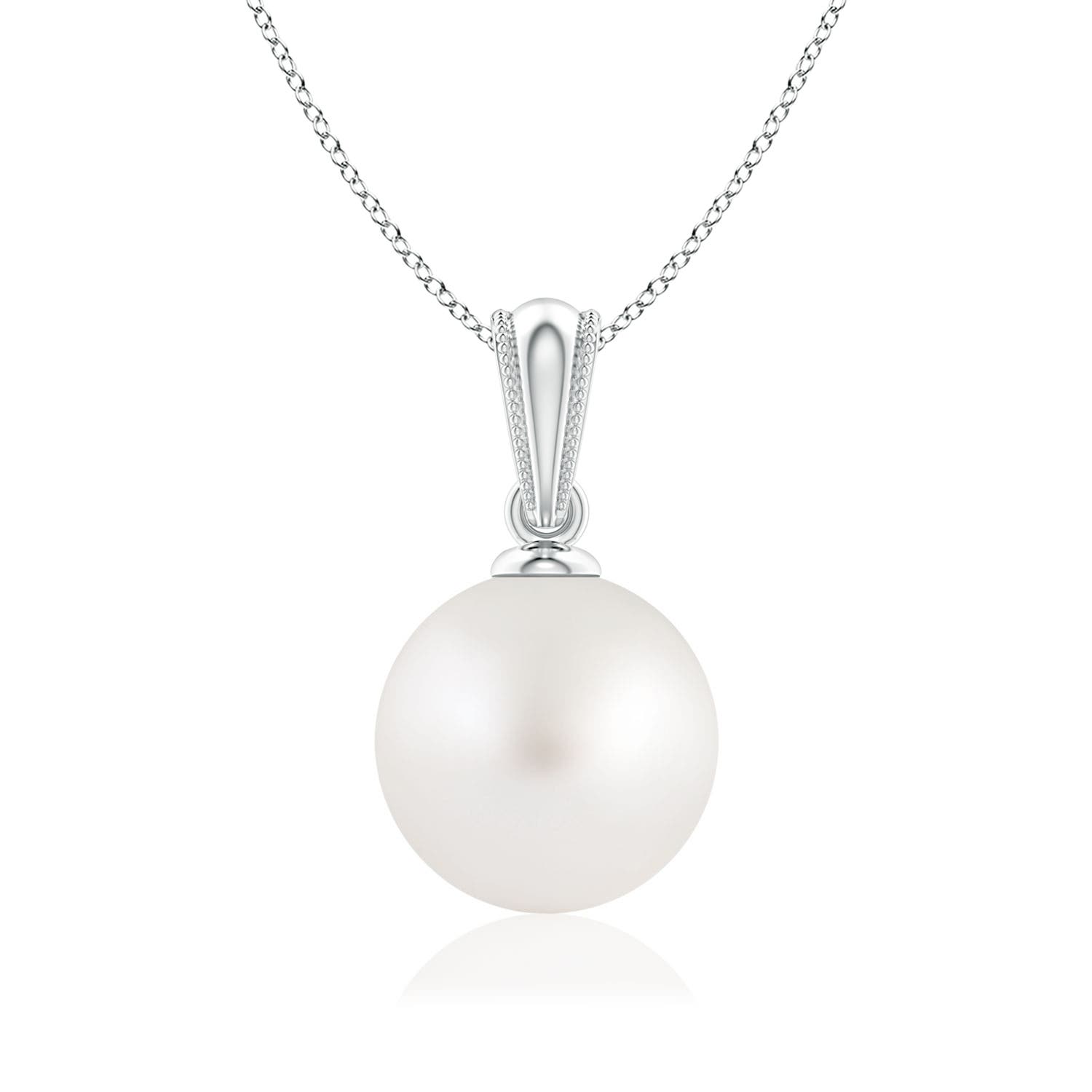 AA - South Sea Cultured Pearl / 3.7 CT / 14 KT White Gold