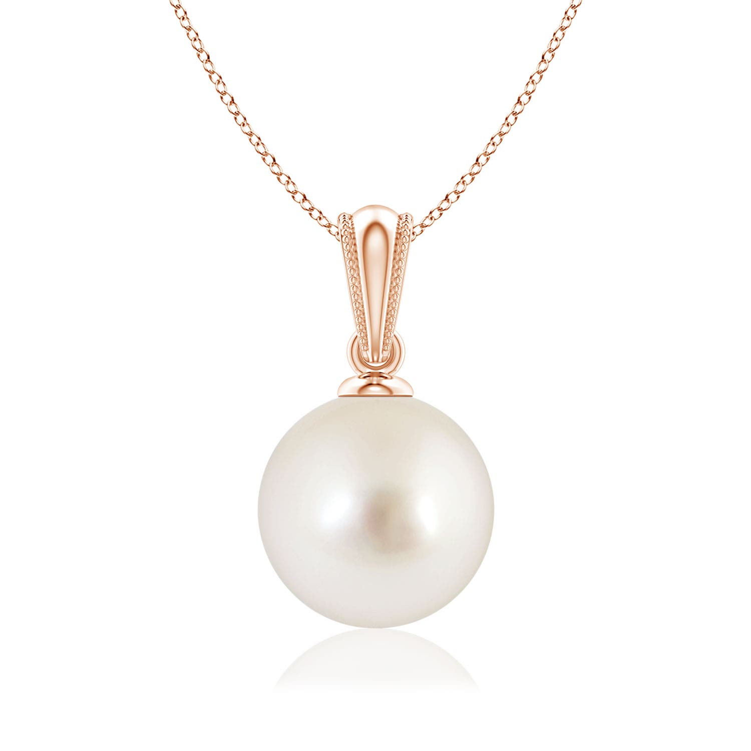 AAAA - South Sea Cultured Pearl / 3.7 CT / 14 KT Rose Gold