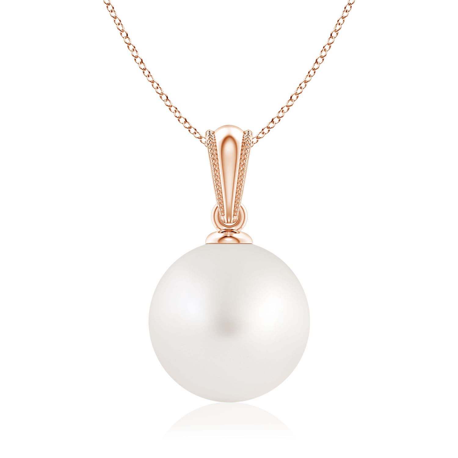 AA - South Sea Cultured Pearl / 5.25 CT / 14 KT Rose Gold