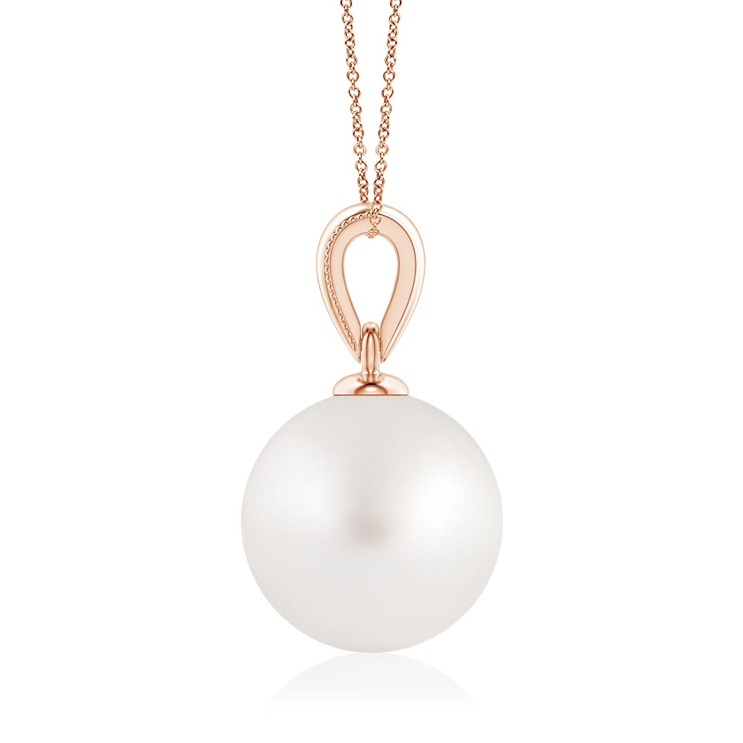 AA - South Sea Cultured Pearl / 5.25 CT / 14 KT Rose Gold