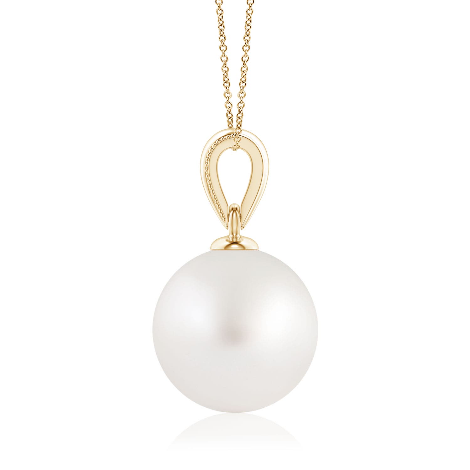 AA - South Sea Cultured Pearl / 5.25 CT / 14 KT Yellow Gold