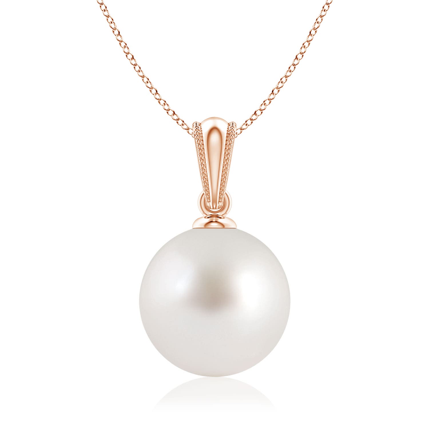 AAA - South Sea Cultured Pearl / 5.25 CT / 14 KT Rose Gold