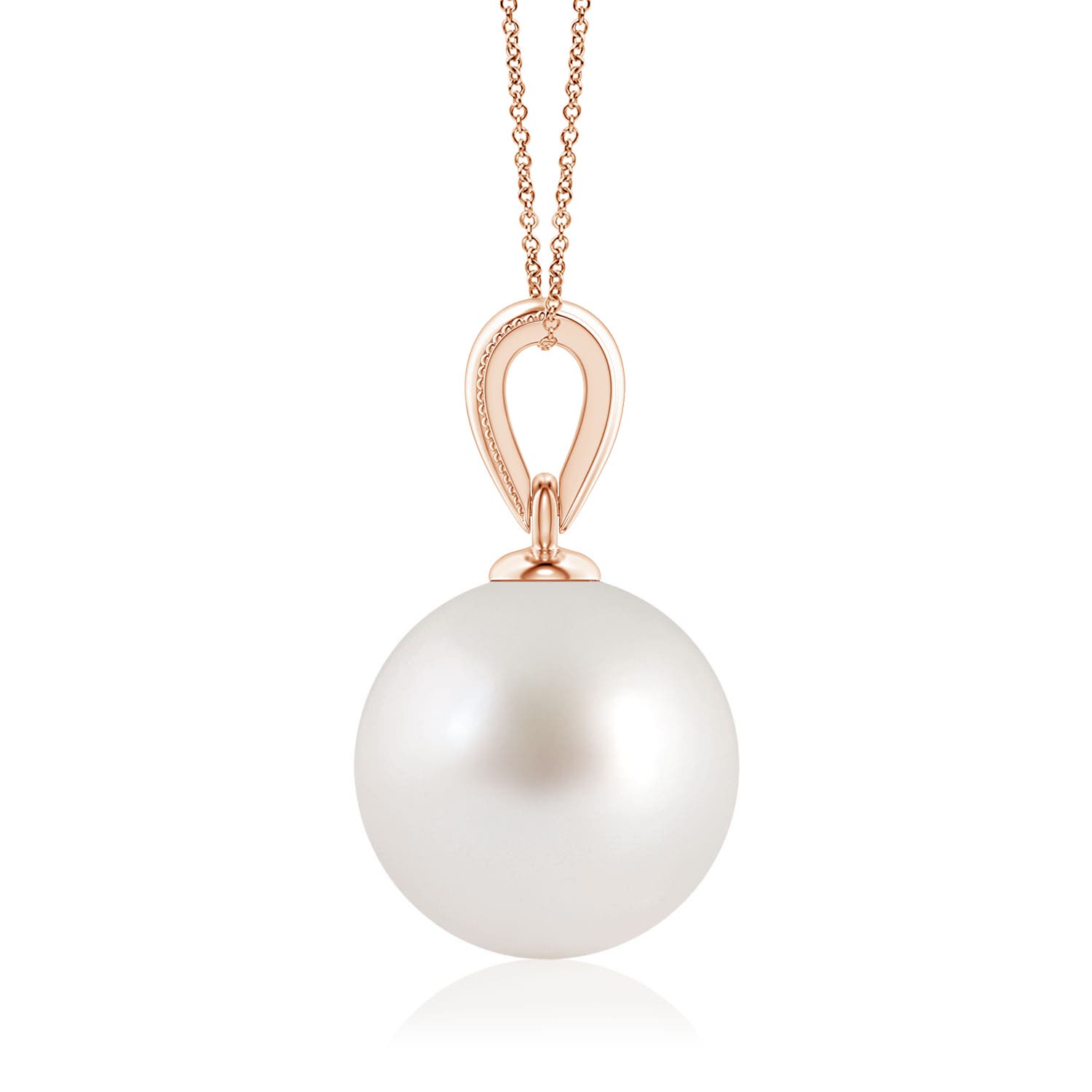 AAA - South Sea Cultured Pearl / 5.25 CT / 14 KT Rose Gold