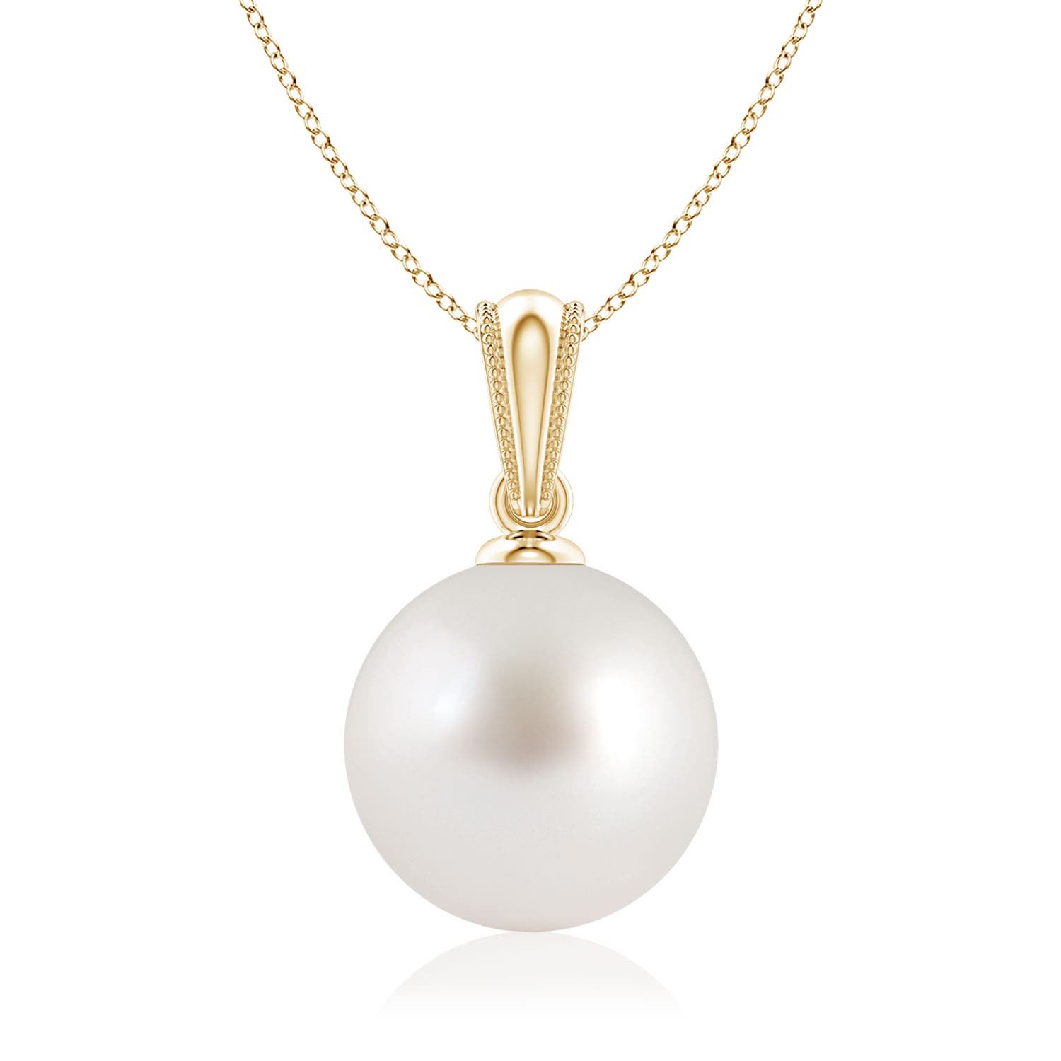 AAA - South Sea Cultured Pearl / 5.25 CT / 14 KT Yellow Gold