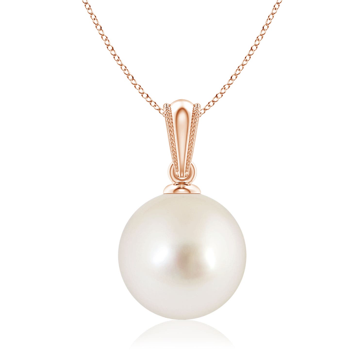 AAAA - South Sea Cultured Pearl / 5.25 CT / 14 KT Rose Gold