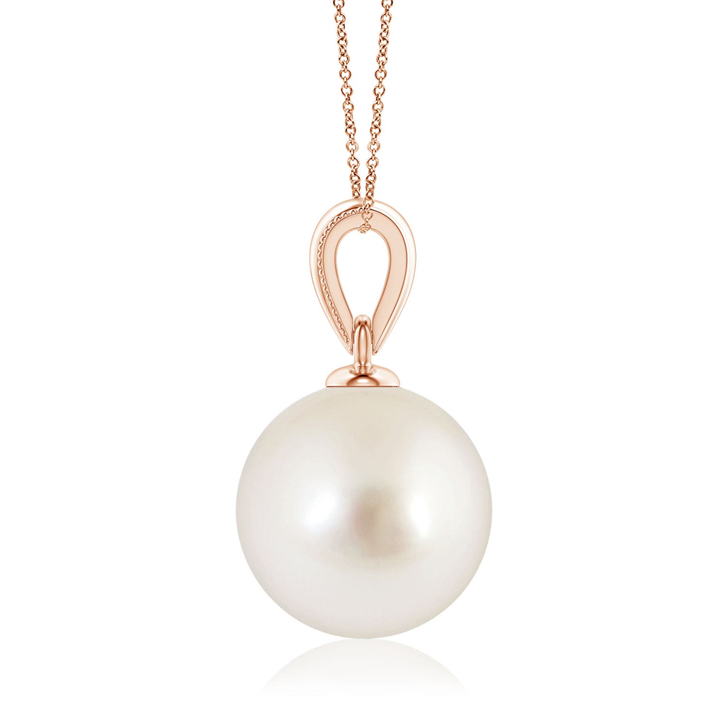 AAAA - South Sea Cultured Pearl / 5.25 CT / 14 KT Rose Gold