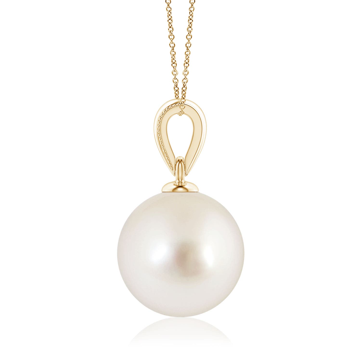 AAAA - South Sea Cultured Pearl / 5.25 CT / 14 KT Yellow Gold