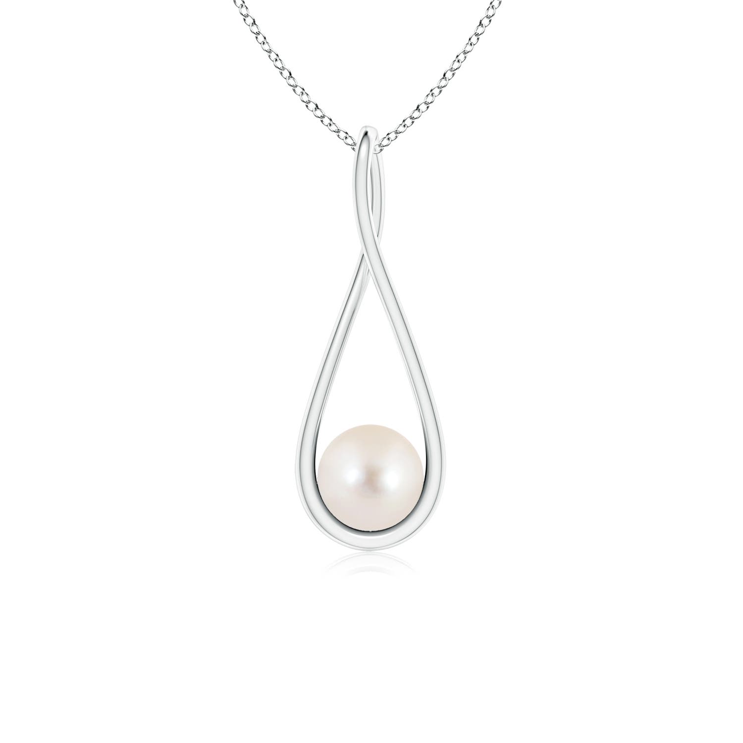 Platinum Freshwater Cultured Pearl Necklaces & Pendants