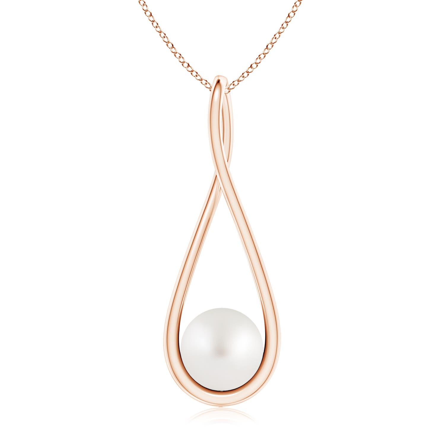 AA - South Sea Cultured Pearl / 3.7 CT / 14 KT Rose Gold