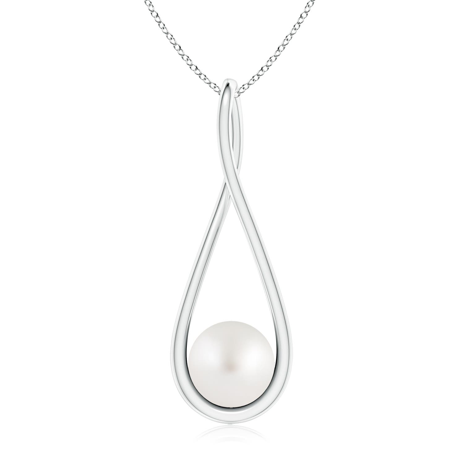 AA - South Sea Cultured Pearl / 3.7 CT / 14 KT White Gold