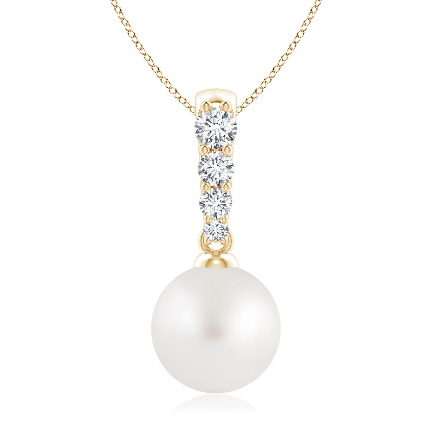 AA - South Sea Cultured Pearl / 5.42 CT / 14 KT Yellow Gold