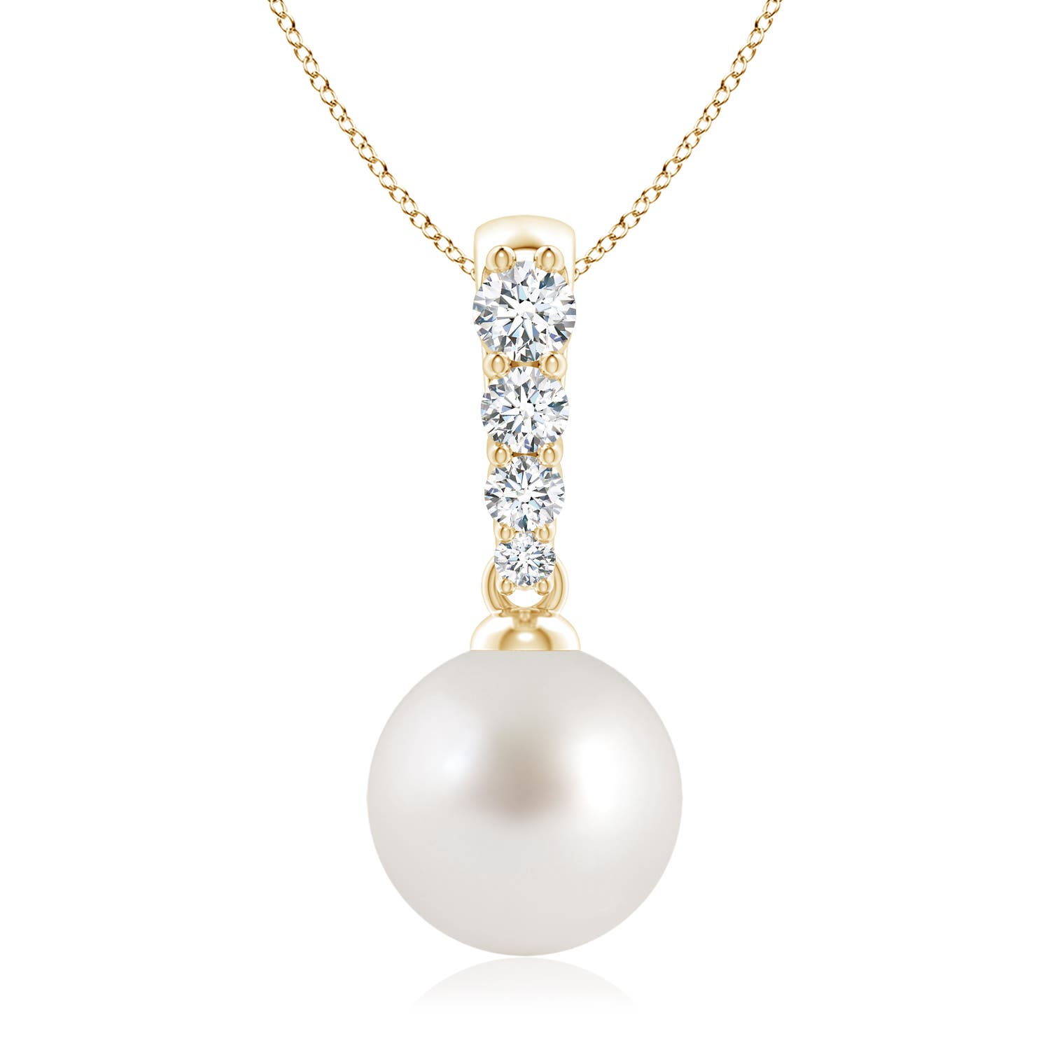 AAA - South Sea Cultured Pearl / 5.42 CT / 14 KT Yellow Gold