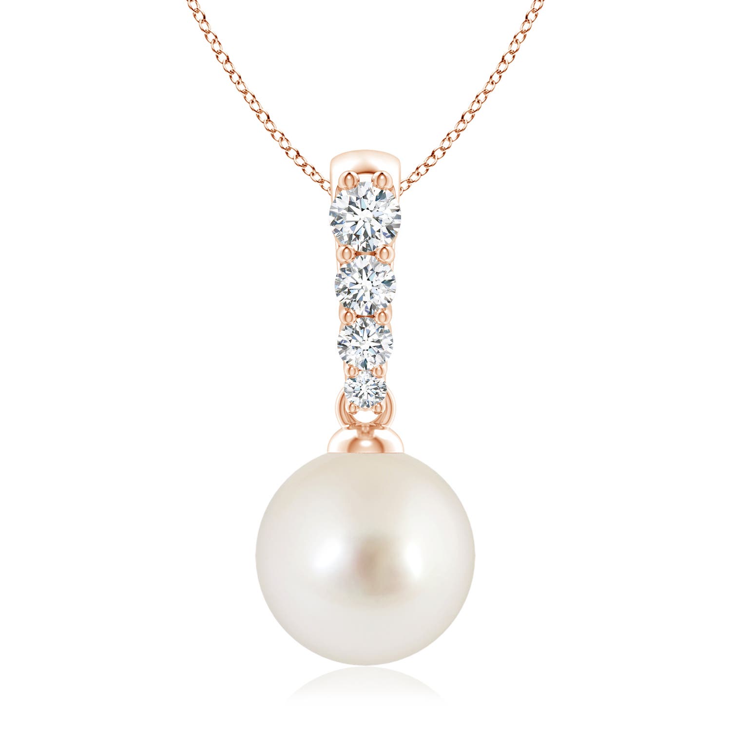 AAAA - South Sea Cultured Pearl / 5.42 CT / 14 KT Rose Gold