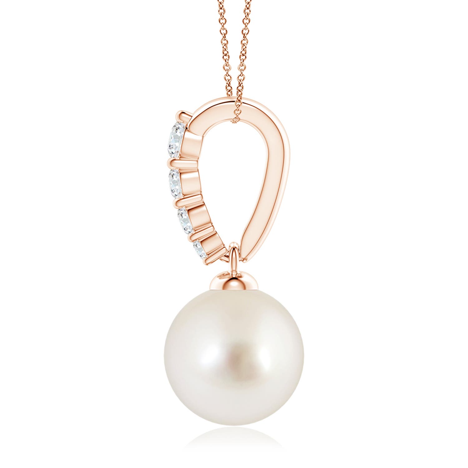 AAAA - South Sea Cultured Pearl / 5.42 CT / 14 KT Rose Gold