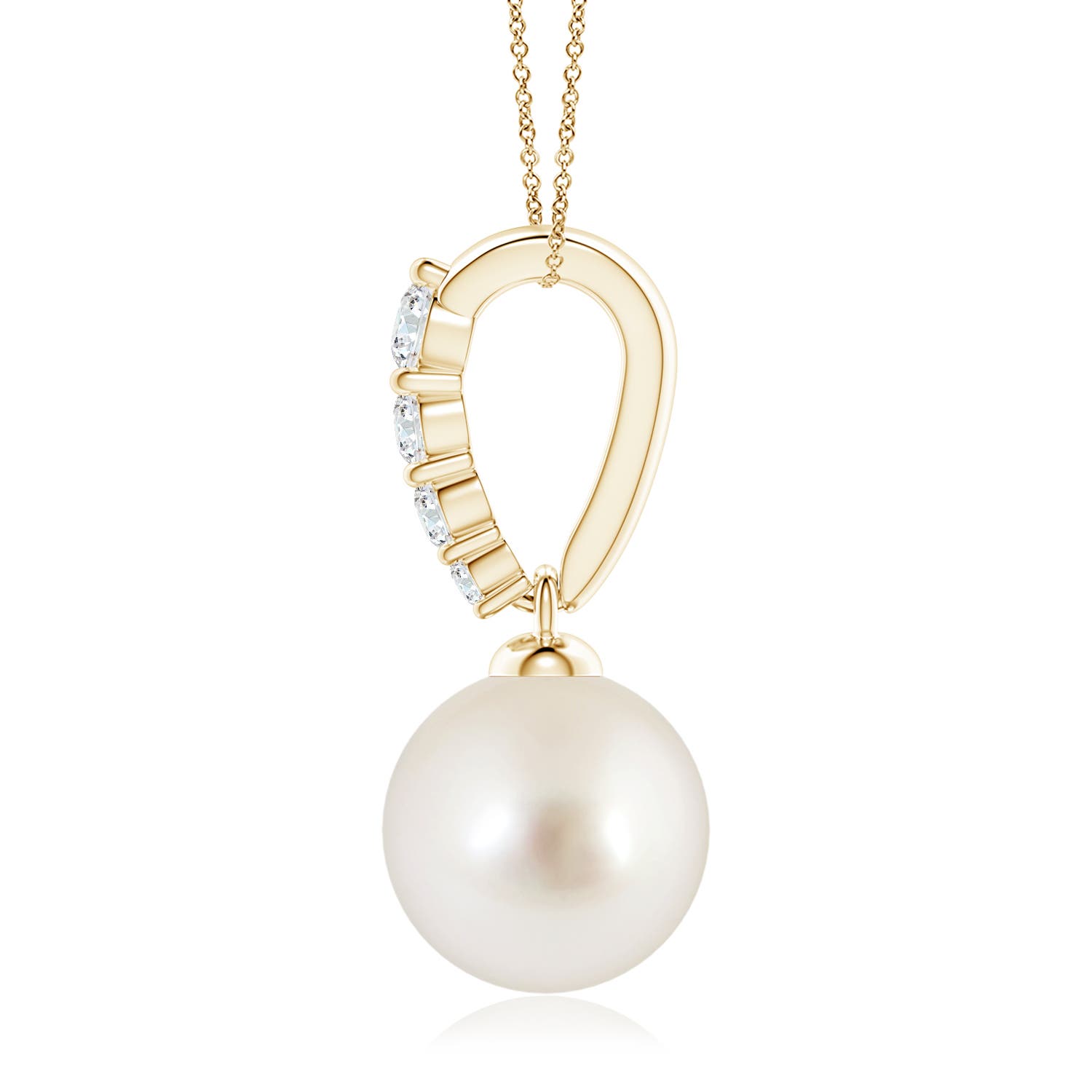 AAAA - South Sea Cultured Pearl / 5.42 CT / 14 KT Yellow Gold