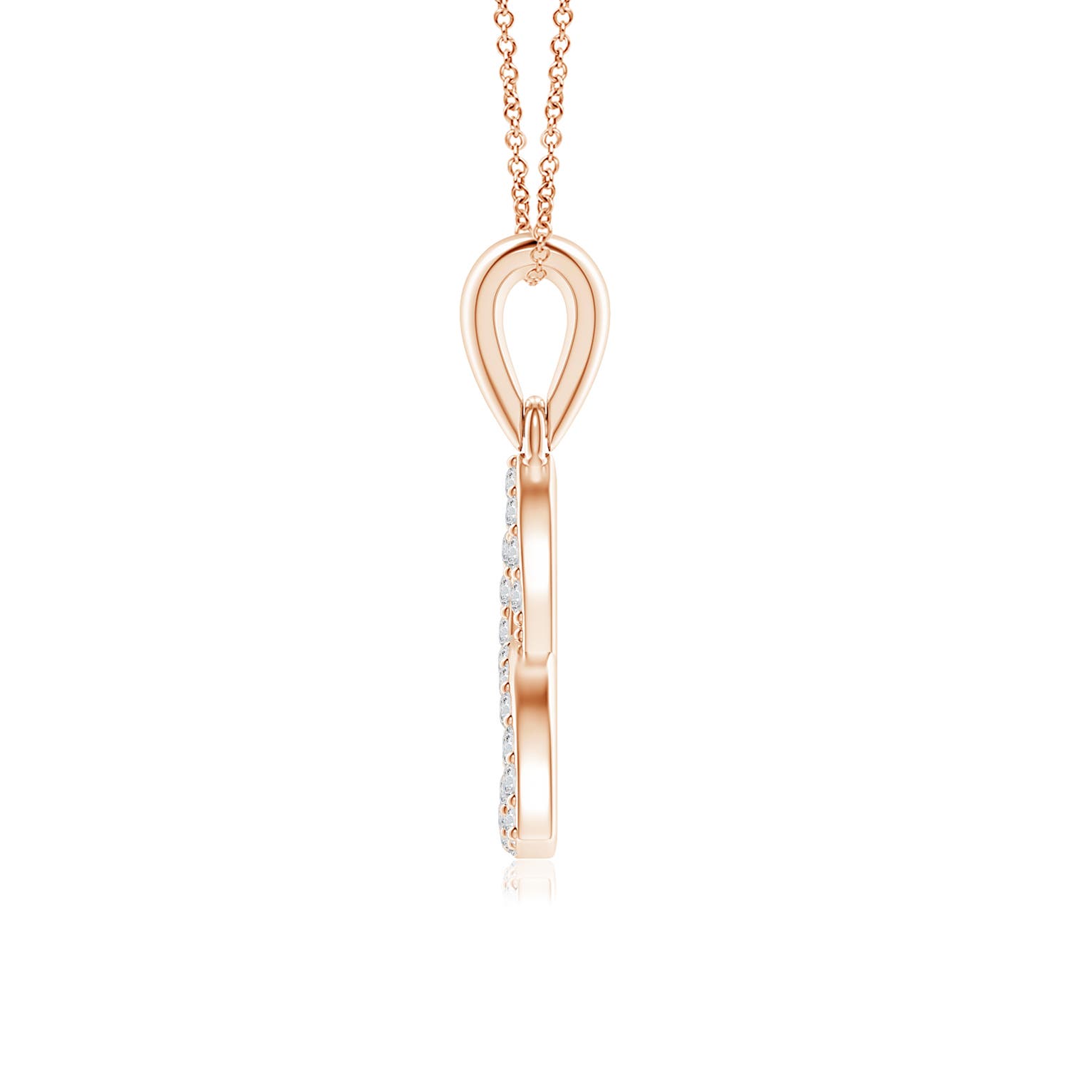 H, SI2 / 0.26 CT / 14 KT Rose Gold