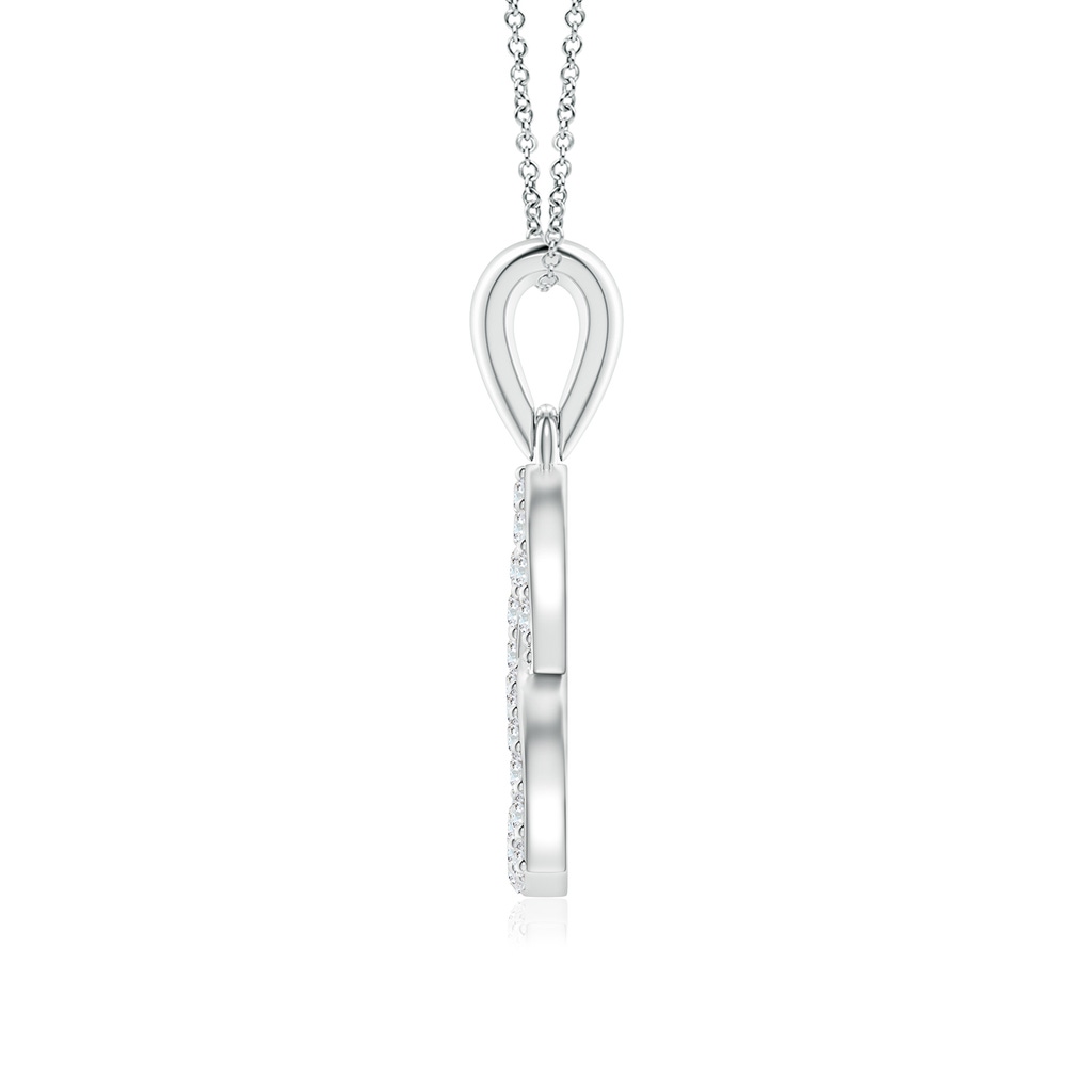 1.9mm GVS2 Celtic Trinity Knot Diamond Pendant in P950 Platinum - side 199