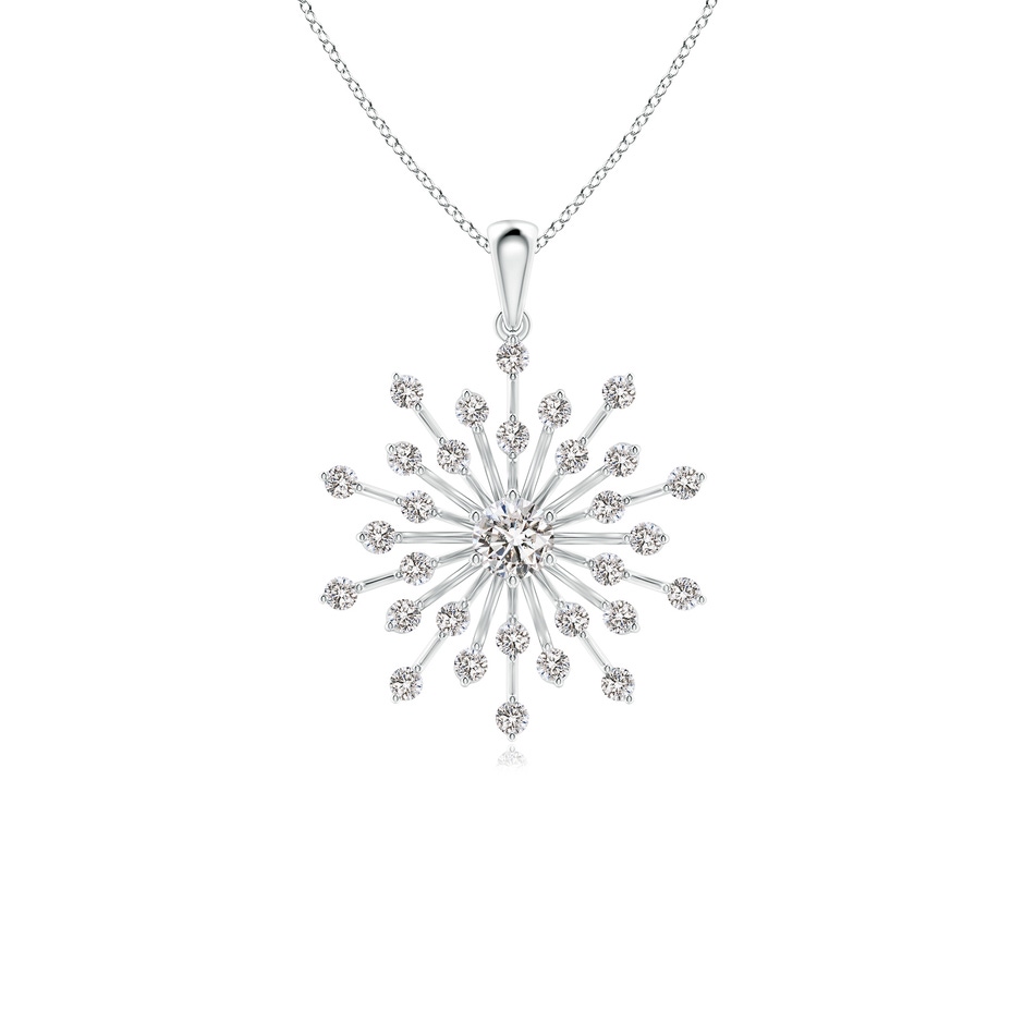 3.8mm IJI1I2 Prong-Set Diamond Sunburst Pendant in P950 Platinum 