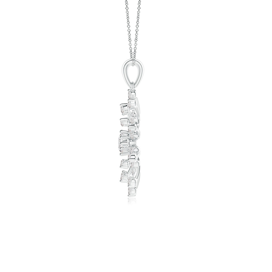 3.8mm IJI1I2 Prong-Set Diamond Sunburst Pendant in White Gold side 199