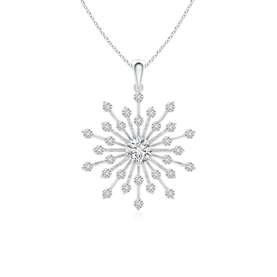 4.5mm HSI2 Prong-Set Diamond Sunburst Pendant in P950 Platinum 