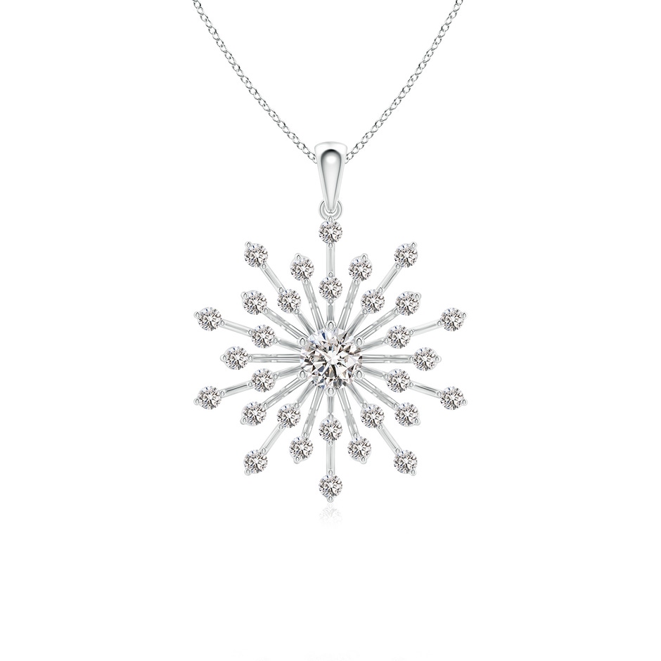 4.5mm IJI1I2 Prong-Set Diamond Sunburst Pendant in P950 Platinum 