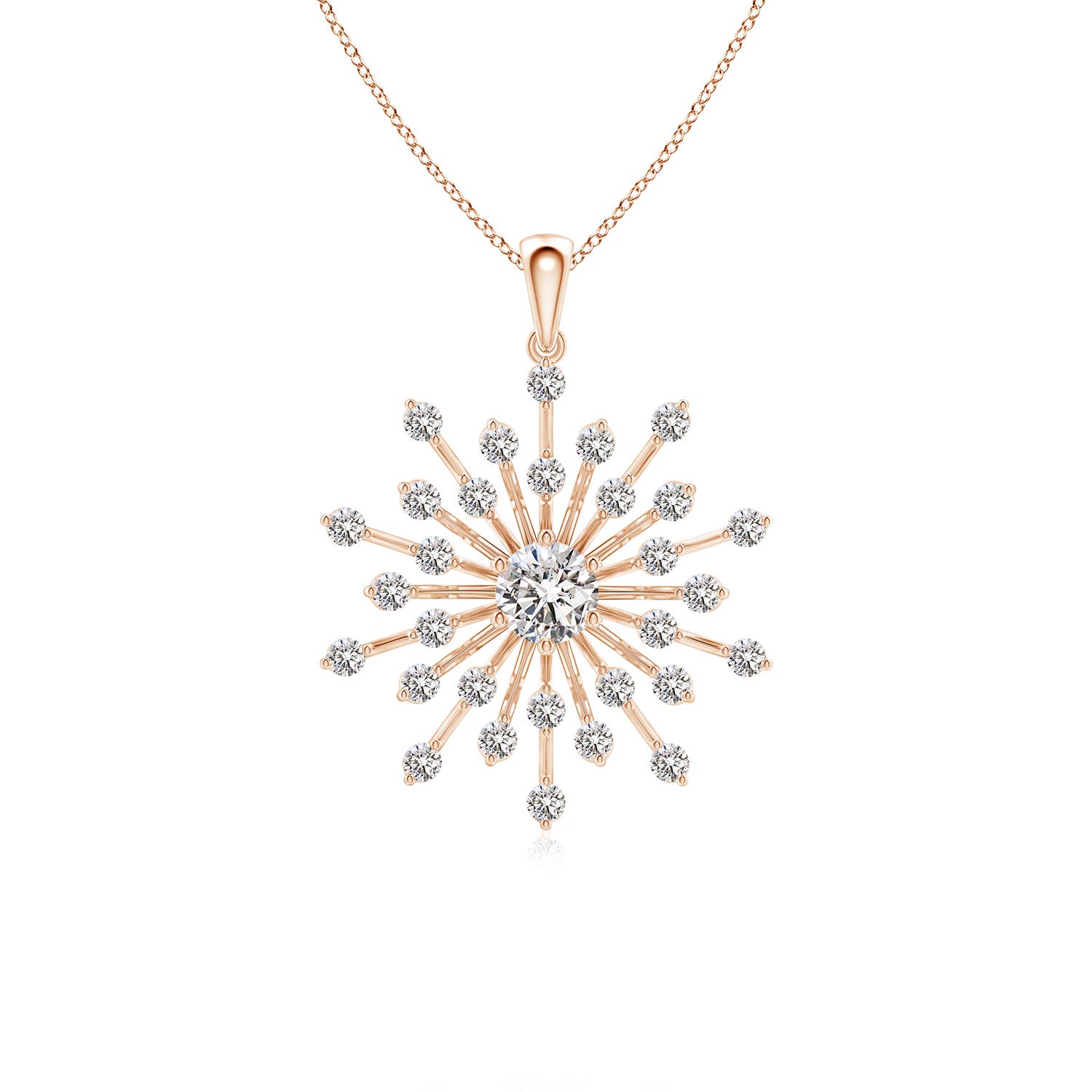 I-J, I1-I2 / 0.98 CT / 14 KT Rose Gold